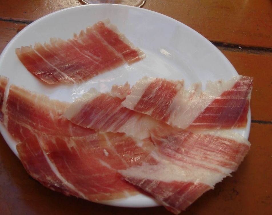 Jamón Ibérico de Bellota — 橡果火腿切盤