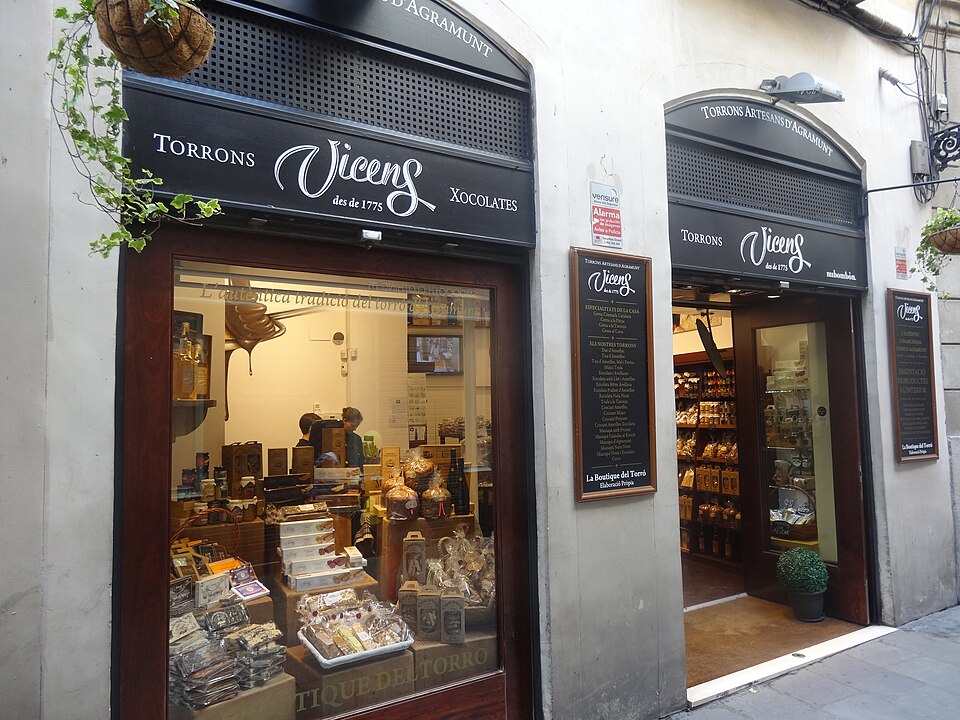 Torrons Vicens 巴塞羅那哥特區老店門面